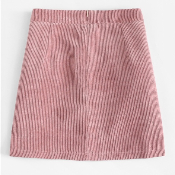 🏆HP🍀🆕Corduroy pink heart w/ pearl skirt - Picture 3 of 6
